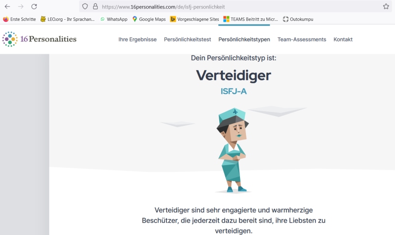Myers-Briggs-Typenindikator Verteidiger