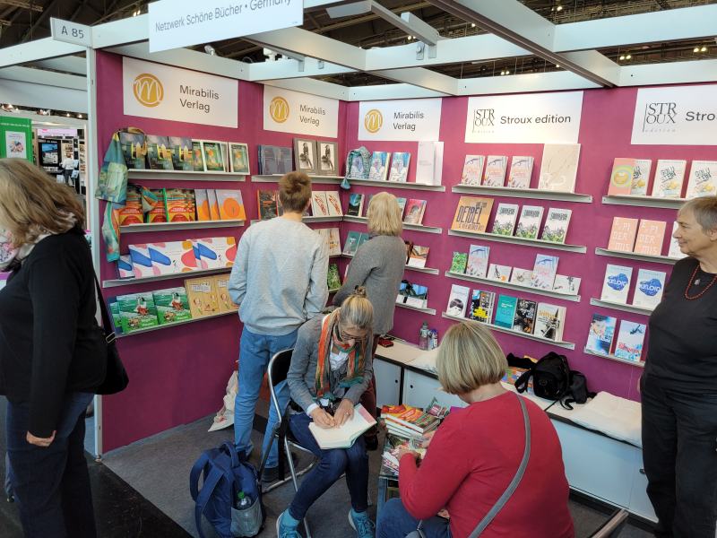 Messestand auf der Frankfurter Buchmesse