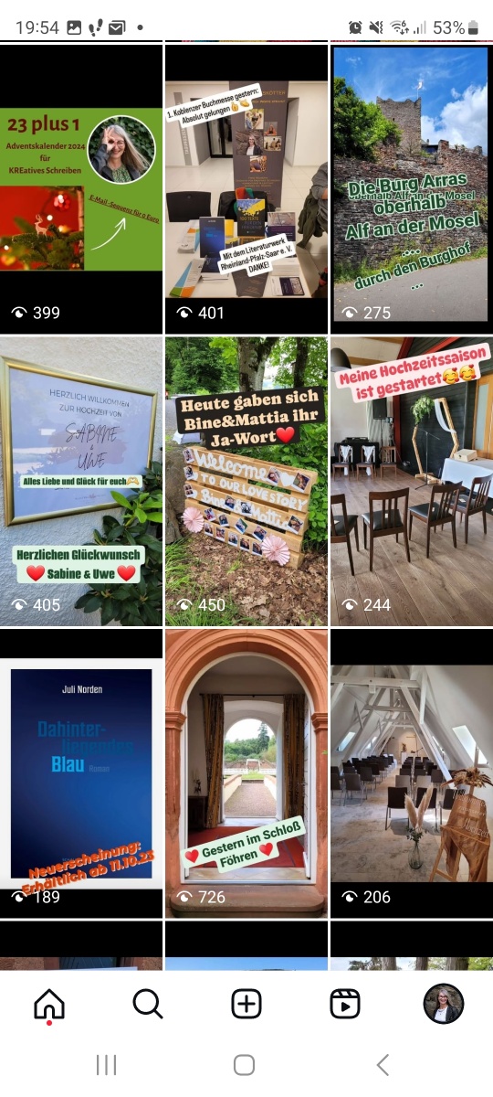 Screenshots Instagram Reels Gabi Kremeskötter