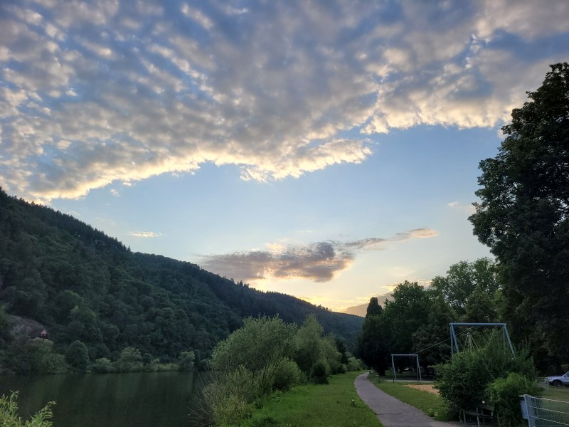 Sonnenuntergang an der Mosel