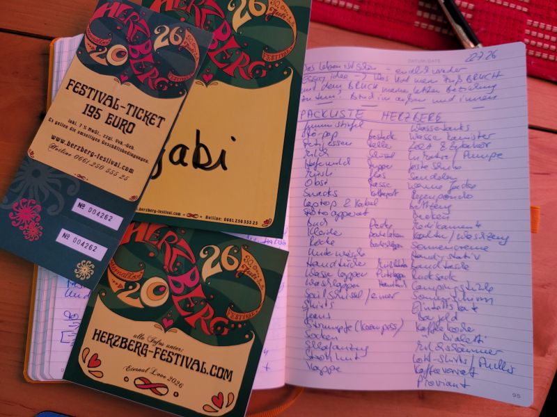 Tickets und Packliste für das Herzberg-Festival 2026